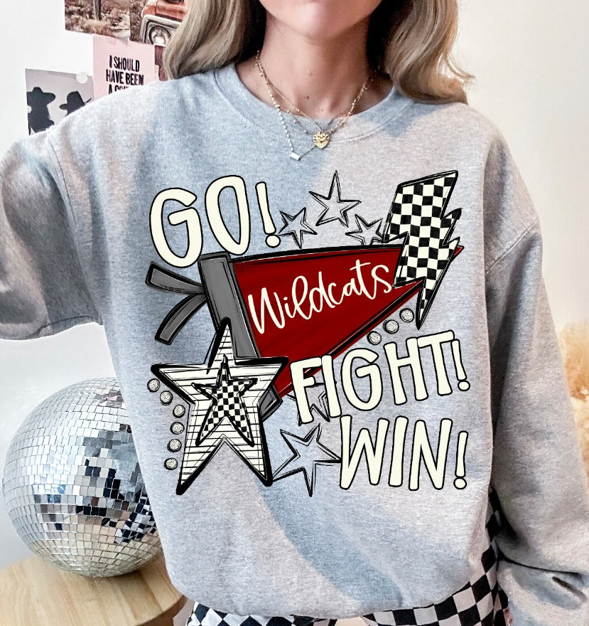 GO FIGHT WIN MAROON   CUSTOM TEAM NAMES