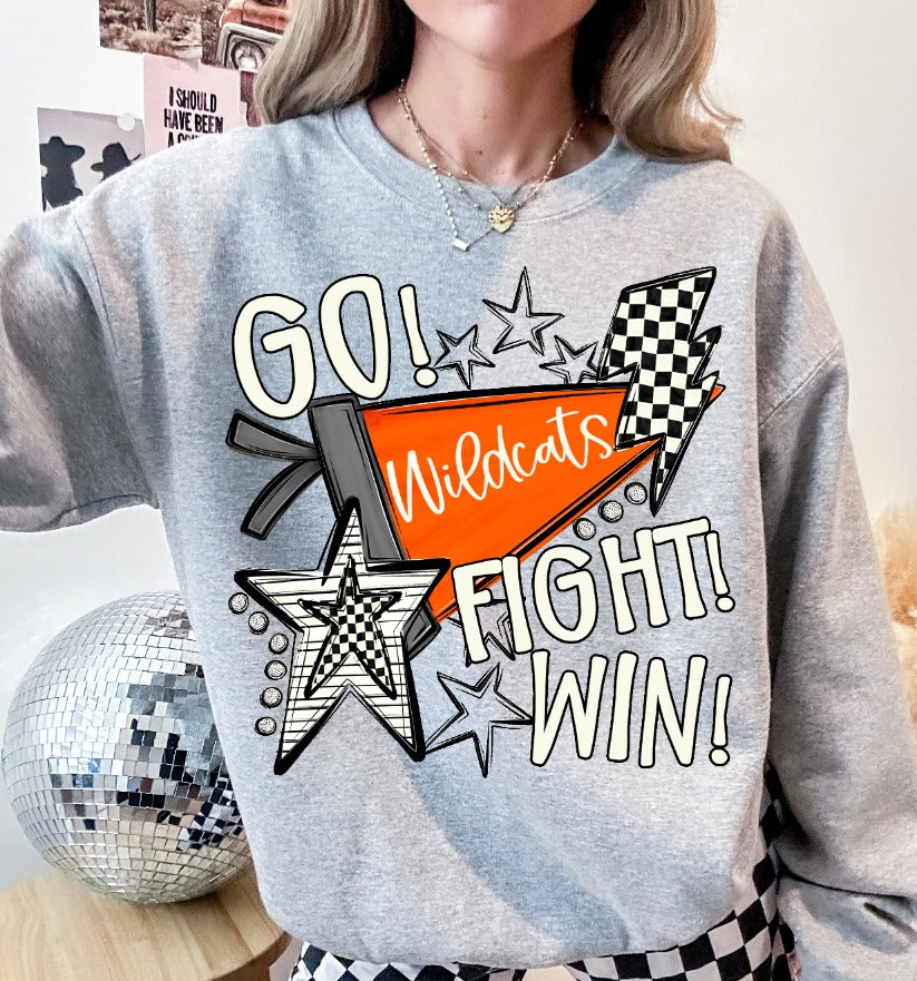 GO FIGHT WIN ORANGE   CUSTOM TEAM NAMES