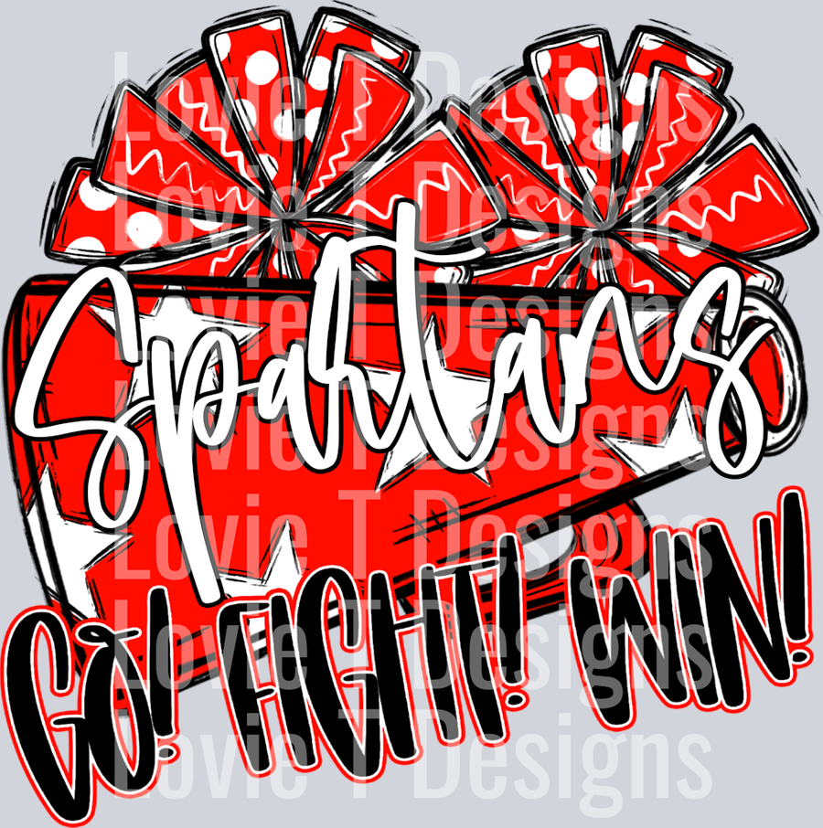 Go Fight Win RED SPARTANS