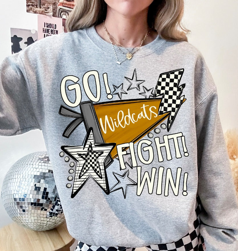 GO FIGHT WIN VEGAS GOLD   CUSTOM TEAM NAMES