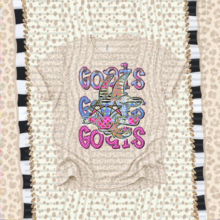 Goats Dolly Doodle mascot DTF transfer