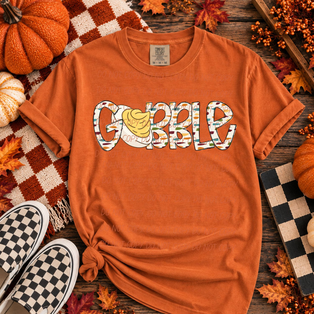 Gobble Egg DTF transfer mockup