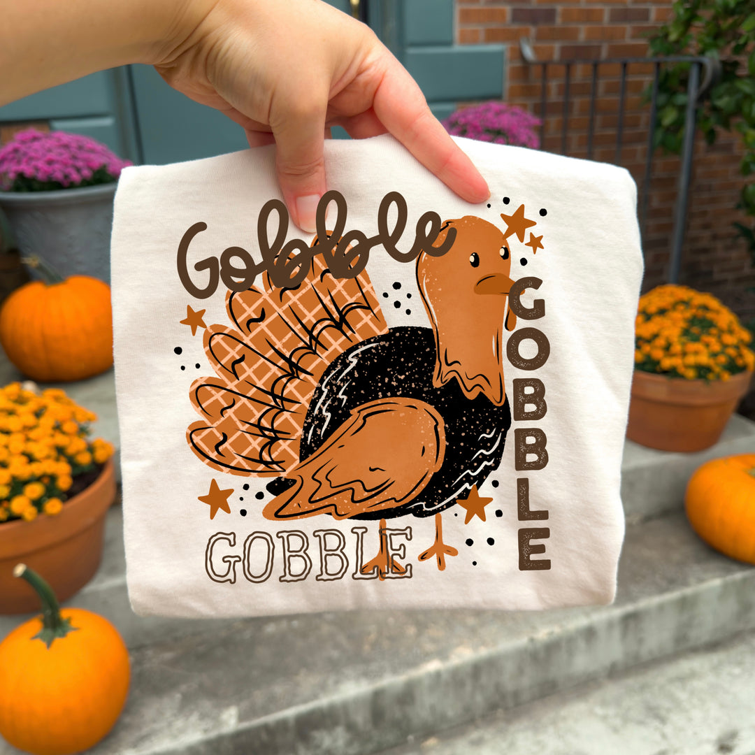 Gobble Gobble Turkey DTF transfer – mockup