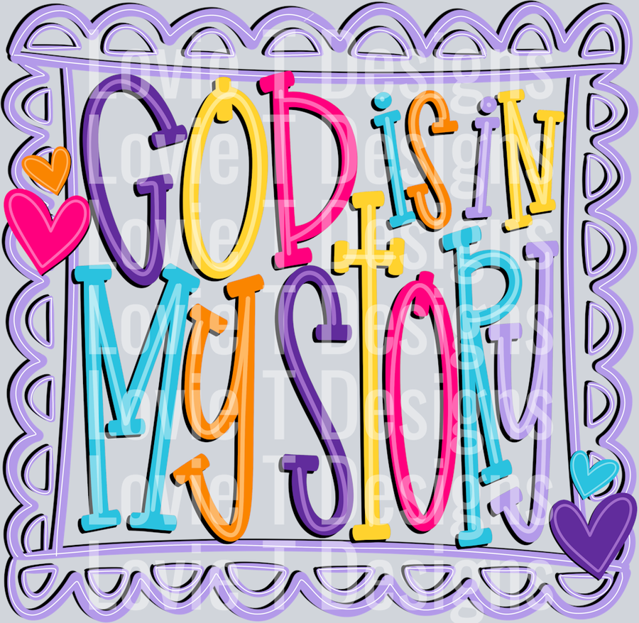 God Is In My Story Doodle Bright