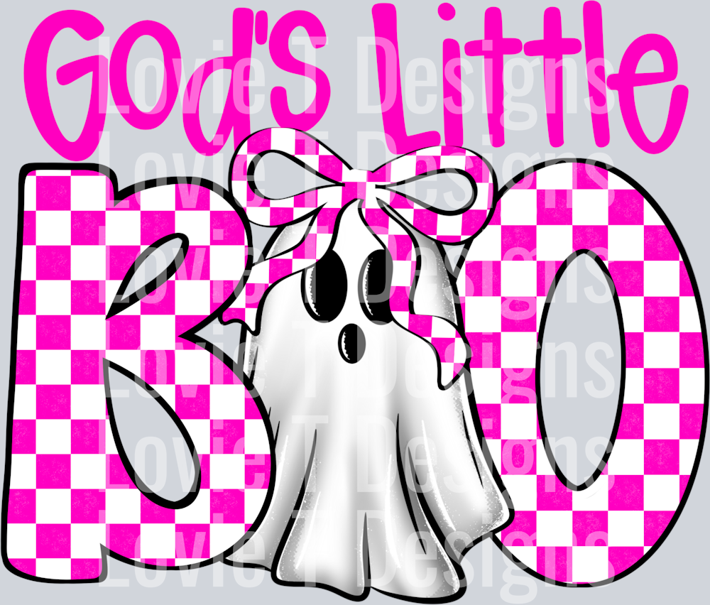 Gods Little Boo Pink Checkered