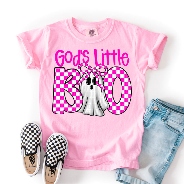 GODS LITTLE BOO PINK CHECKERED