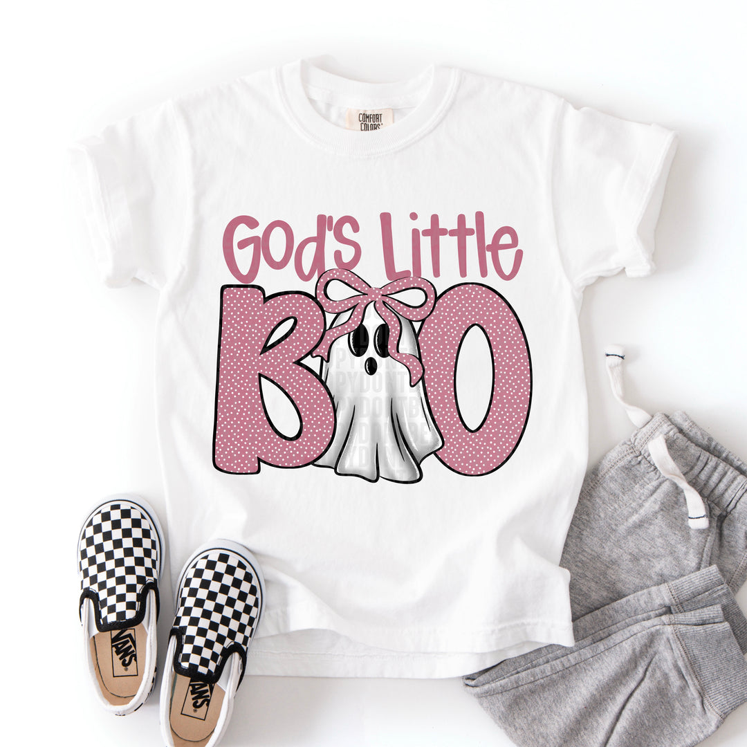 GODS LITTLE BOO MAUVE DOTTIES