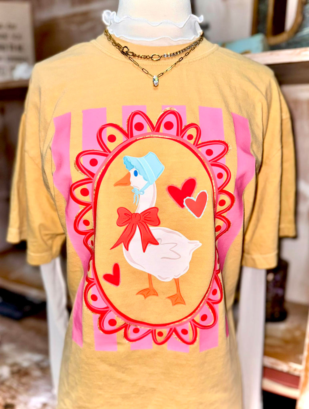 Goose Love Valentine's DTF transfer design