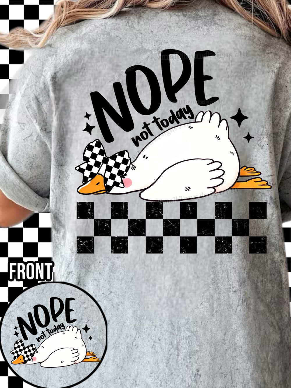 Goose Not Today Pocket DTF transfer design – image 1