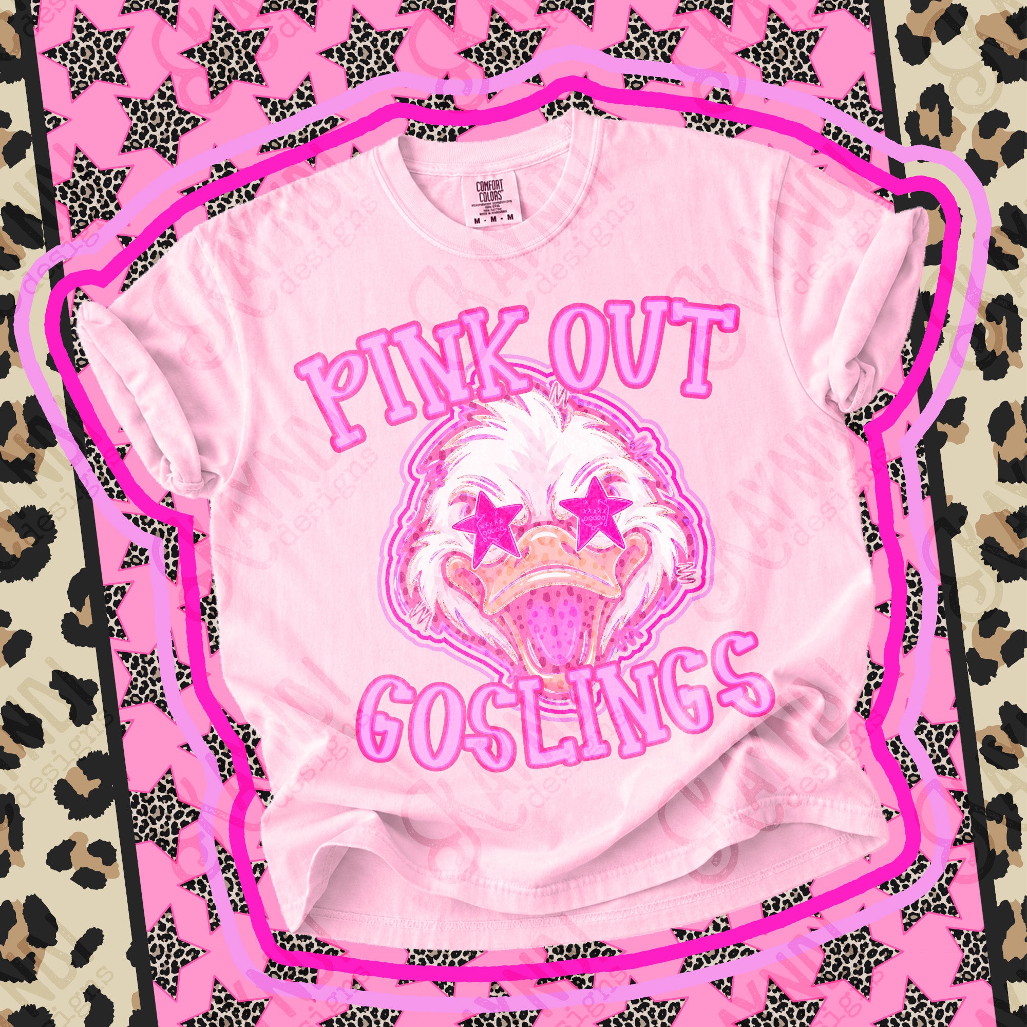 Pink Out Mascots Goslings mockup