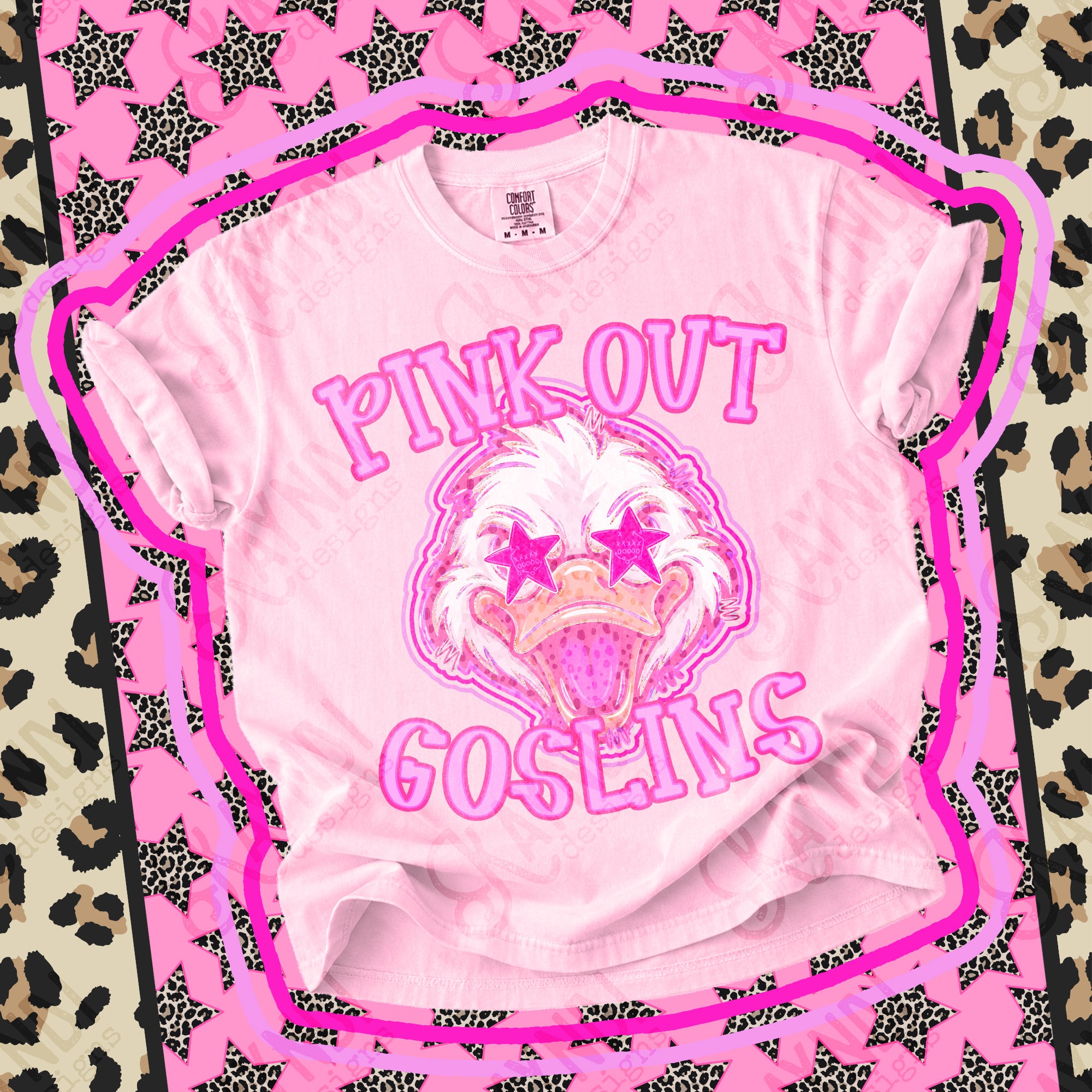 Pink Out Mascots Goslins mockup
