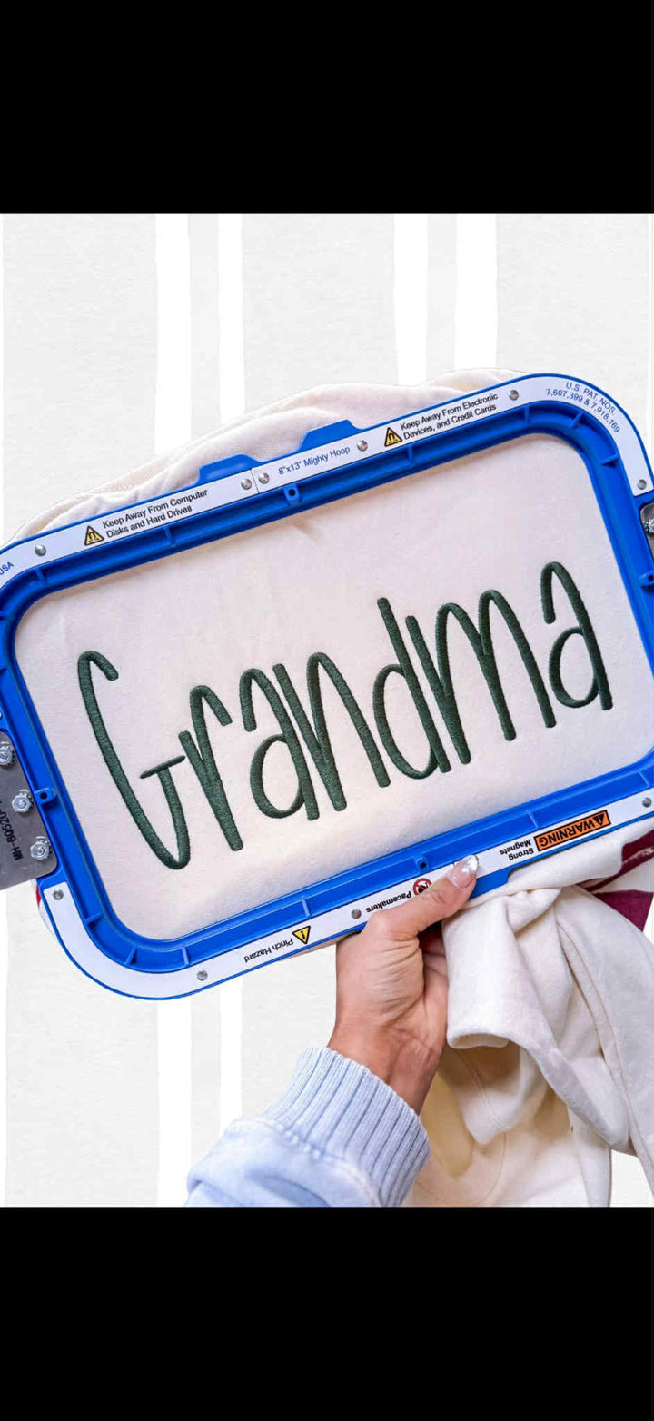 Grandma Embroidery Crewneck