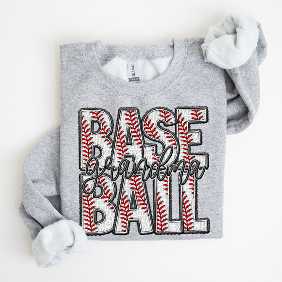 Grandma Faux Baseball-[DTF Transfer]-Lovie T Designs