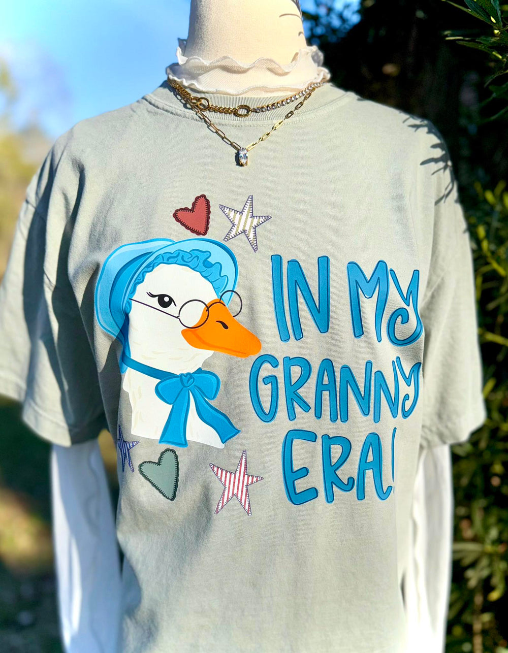 Granny Era DTF transfer design
