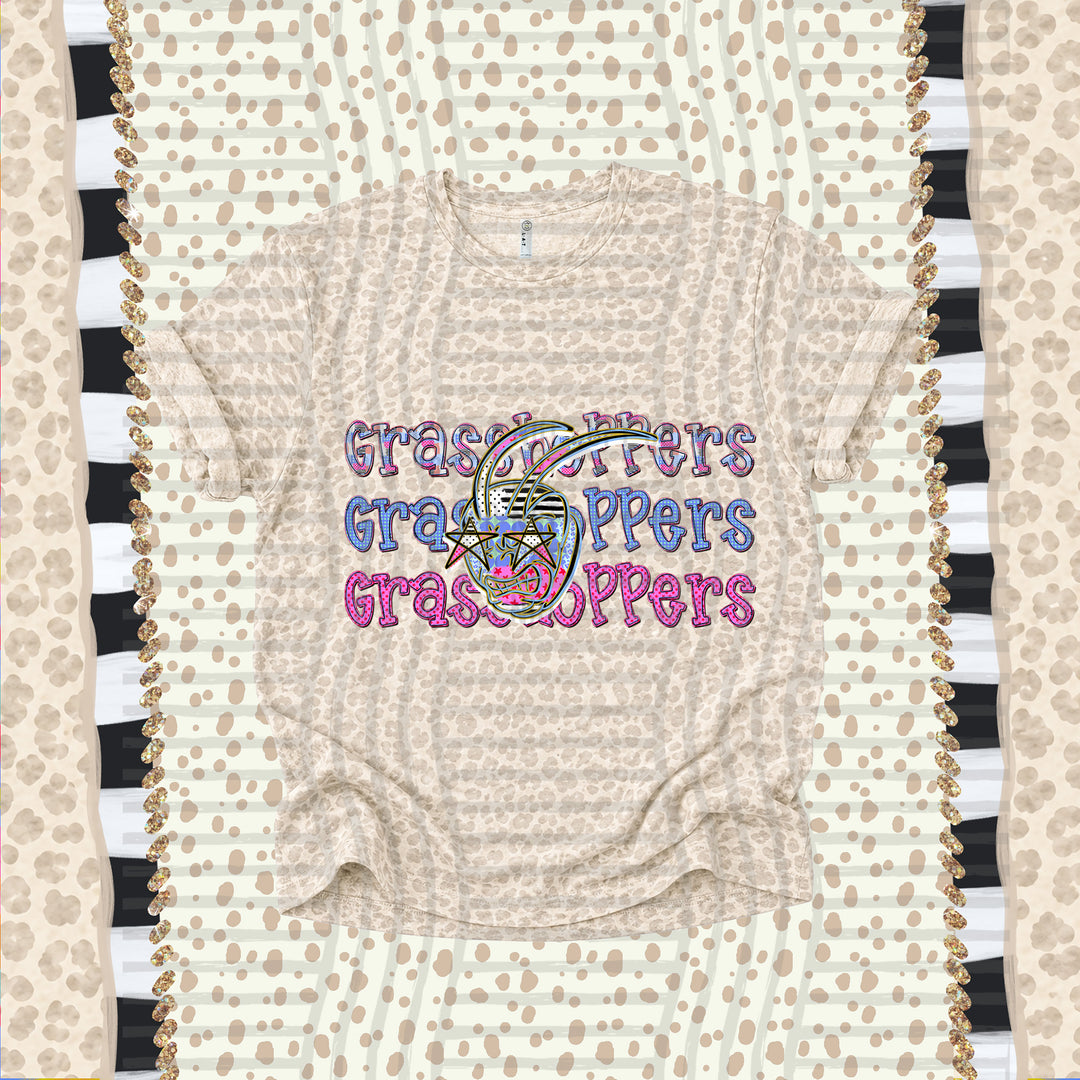 Grasshoppers Dolly Doodle mascot DTF transfer