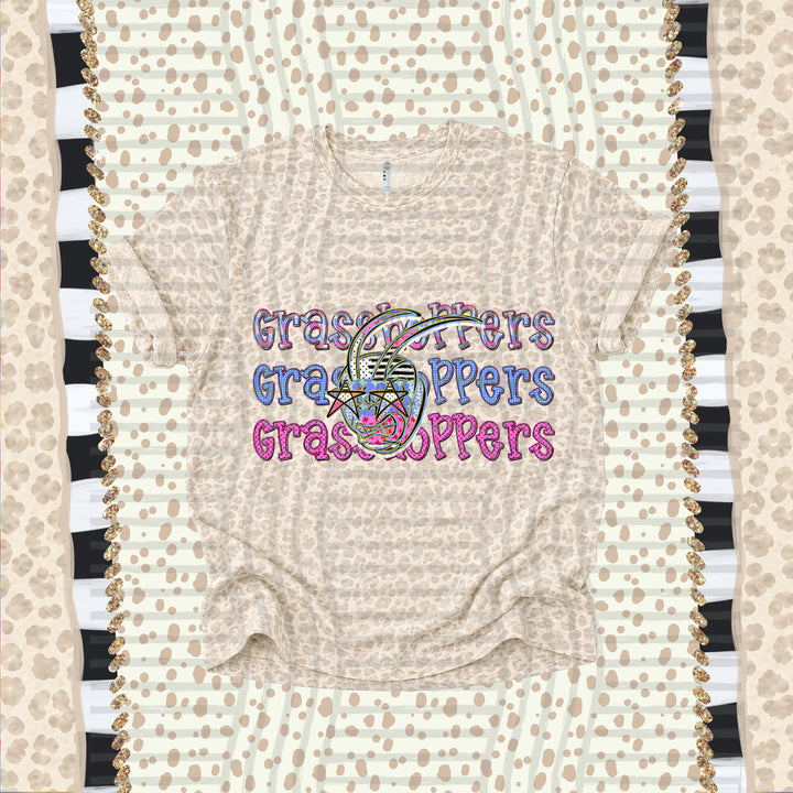 Grasshoppers Dolly Doodle mascot DTF transfer