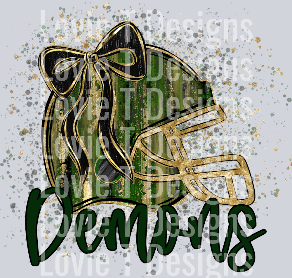 Green and Black Helmet Demons