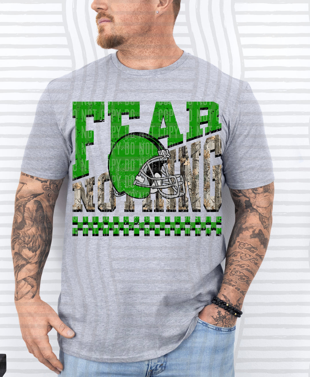Fear Nothing Green – Completed Tee