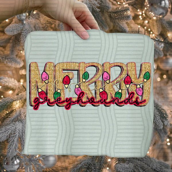 Merry Lights Mascots Greyhounds design