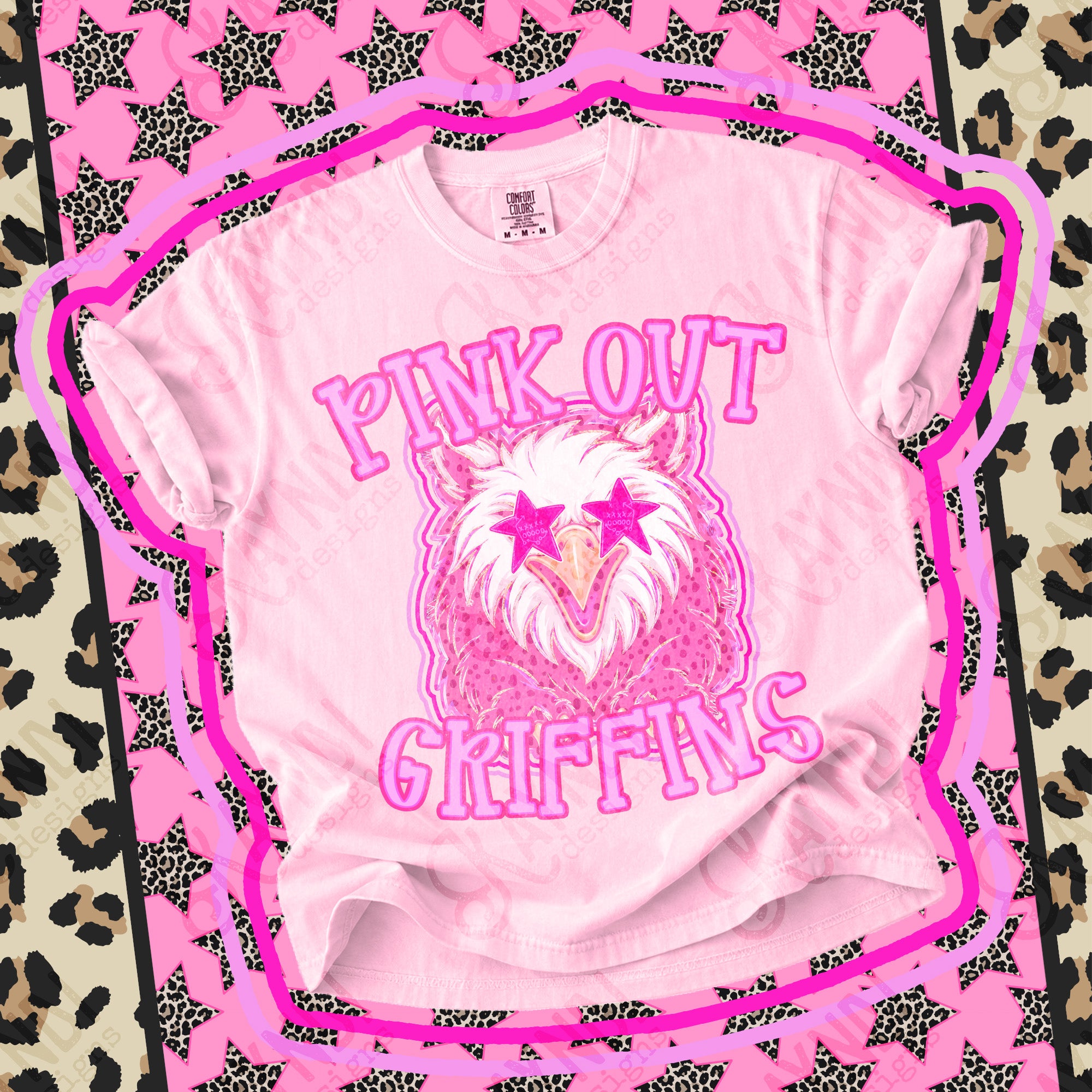 Pink Out Mascots Griffins mockup