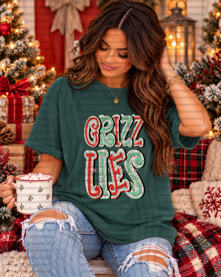 Grizzlies Merry Dots Mascots DTF transfer