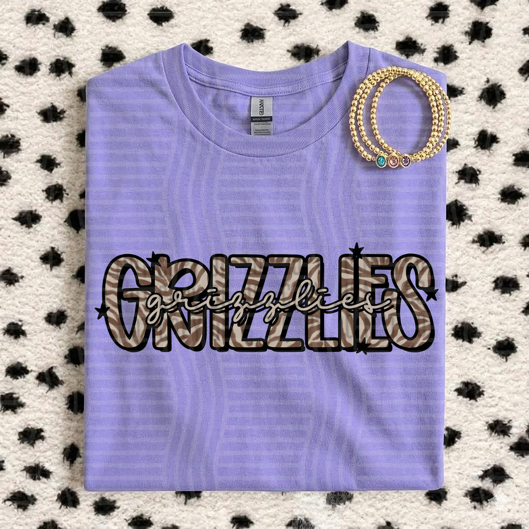 Grizzlies Zebra Mascots DTF transfer