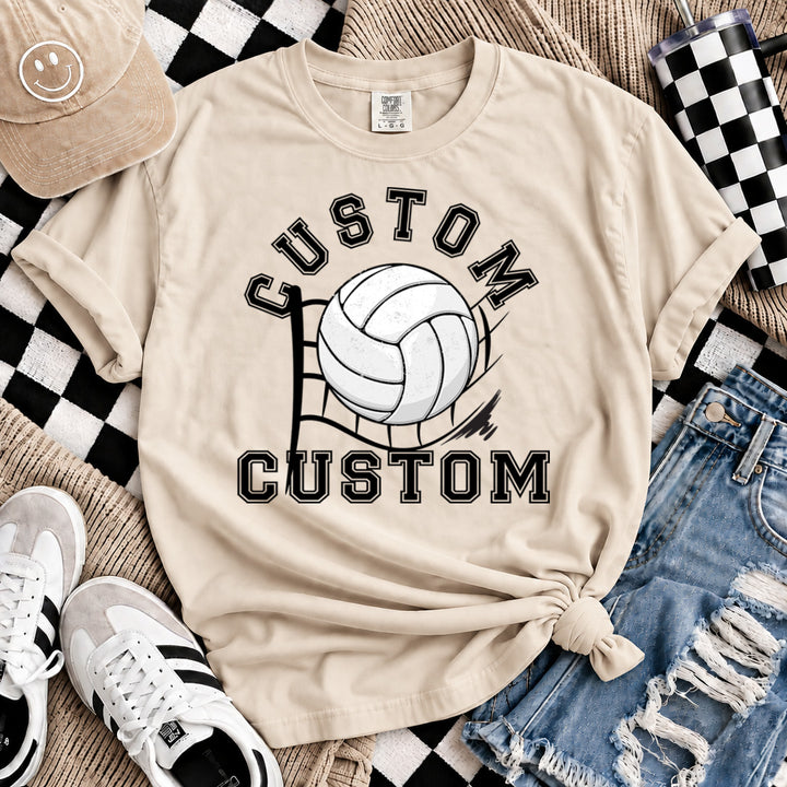 Grunge Mascot Sport volleyball DTF transfer mockup