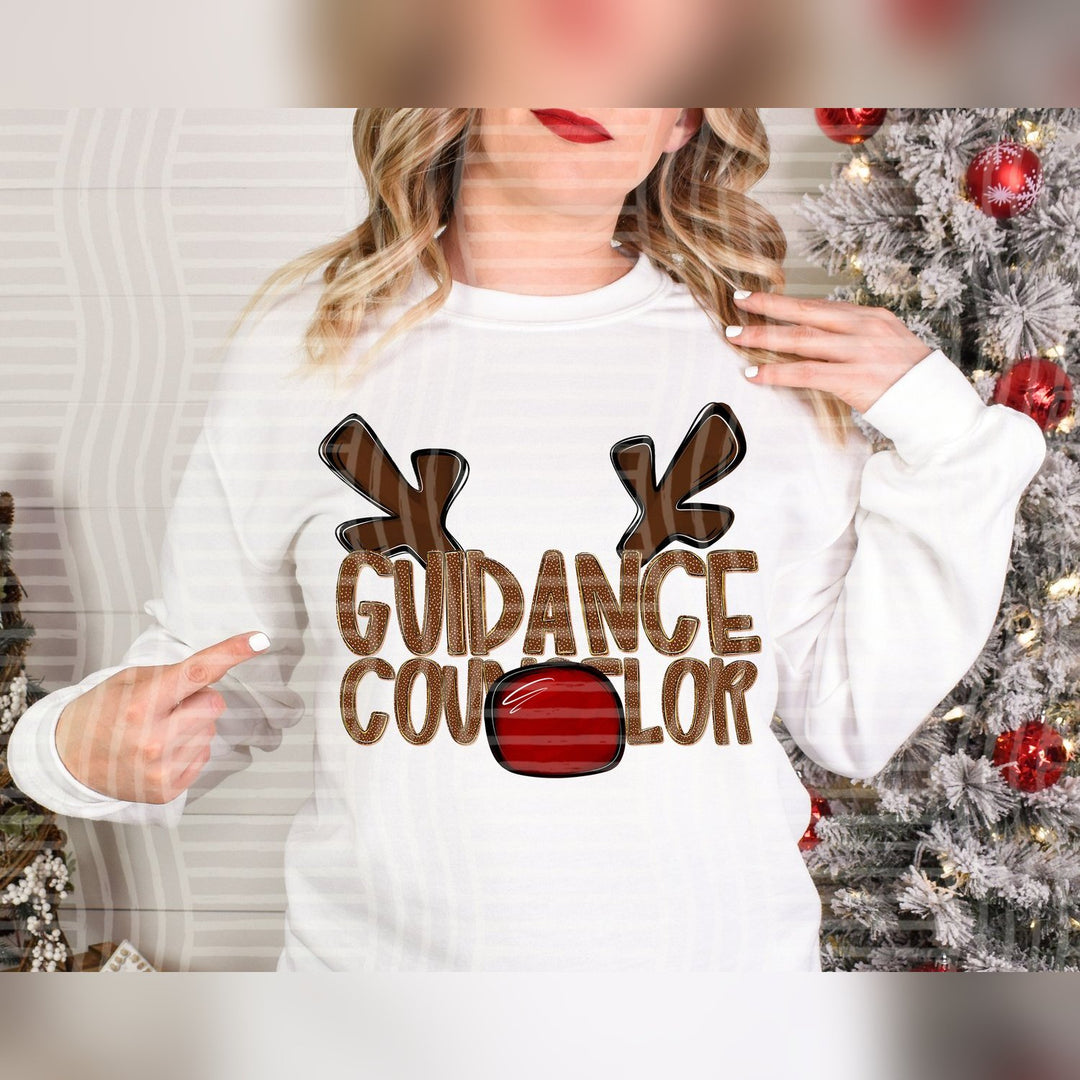 Guidance Counselor Deer Antler School Staff DTF transfer