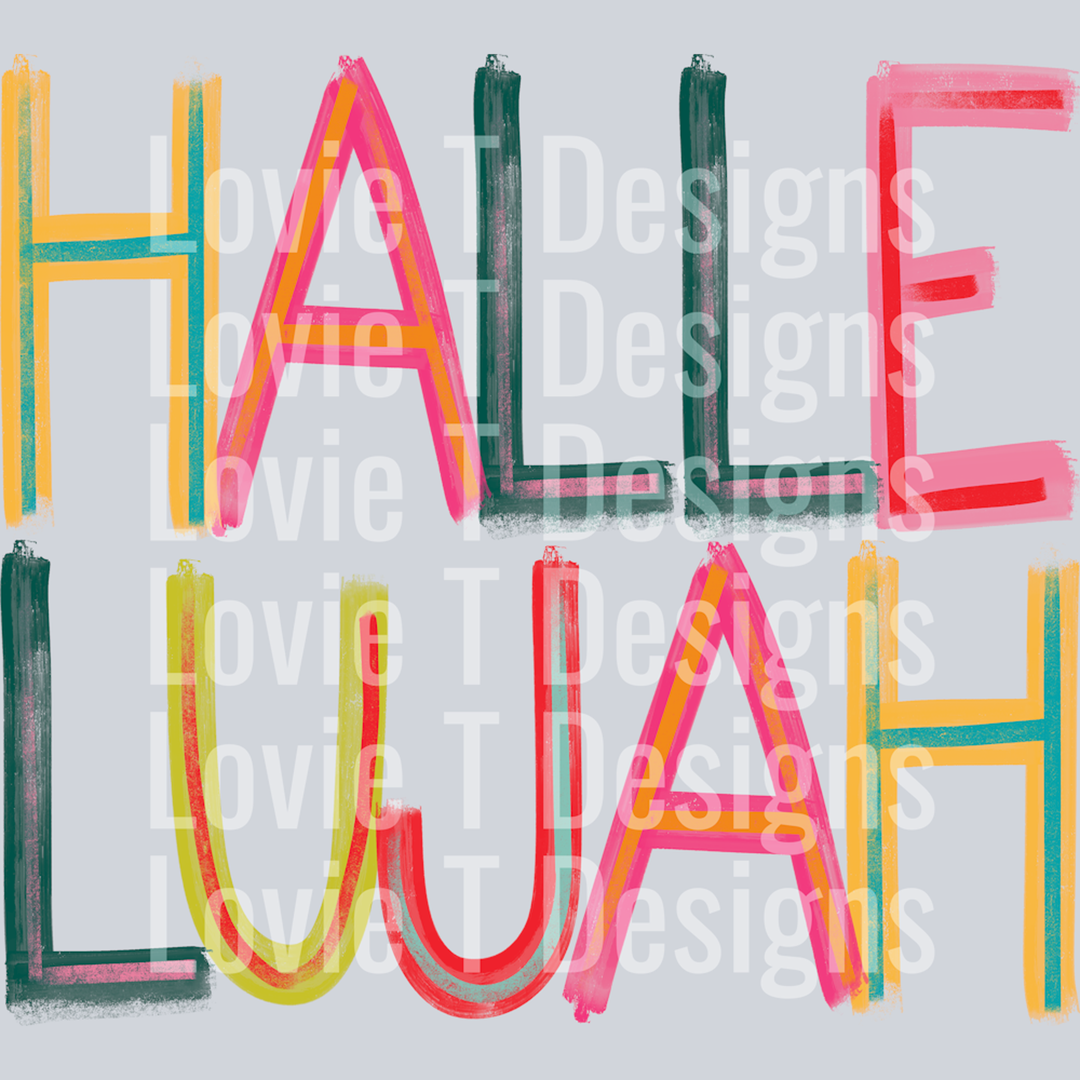 Hallelujah – DTF Transfer – product image