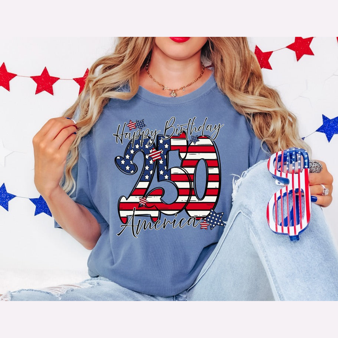 Happy Birthday America (2) – DTF Transfer – product image