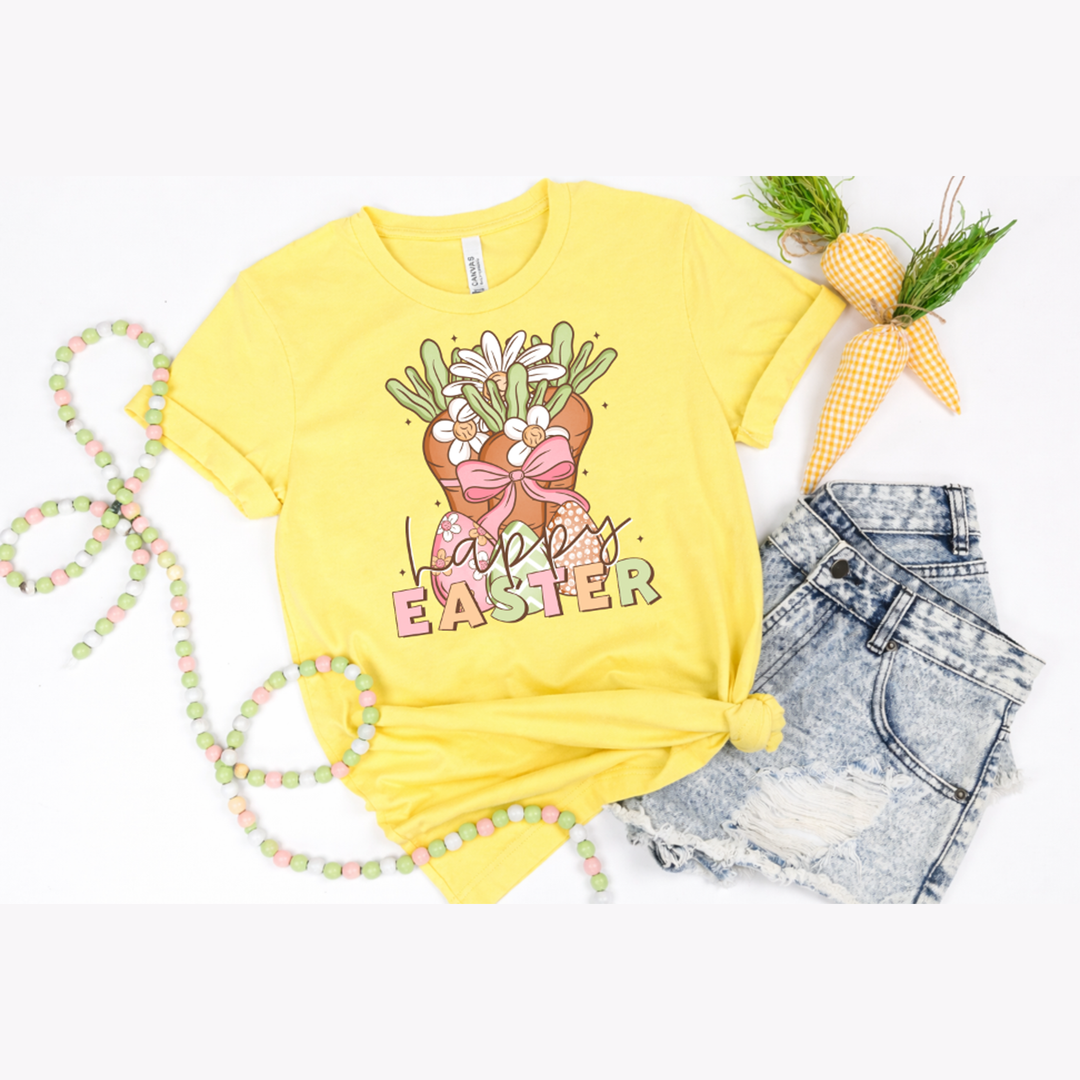 Happy Easter Carrots – DTF Transfer – product image