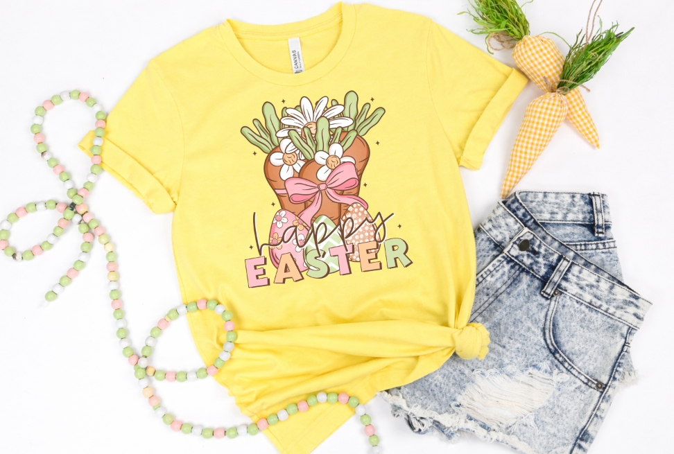 Happy Easter DTF transfer design