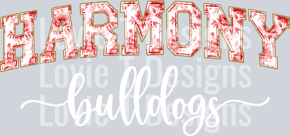 HARMONY BULLDOGS RED TOILE
