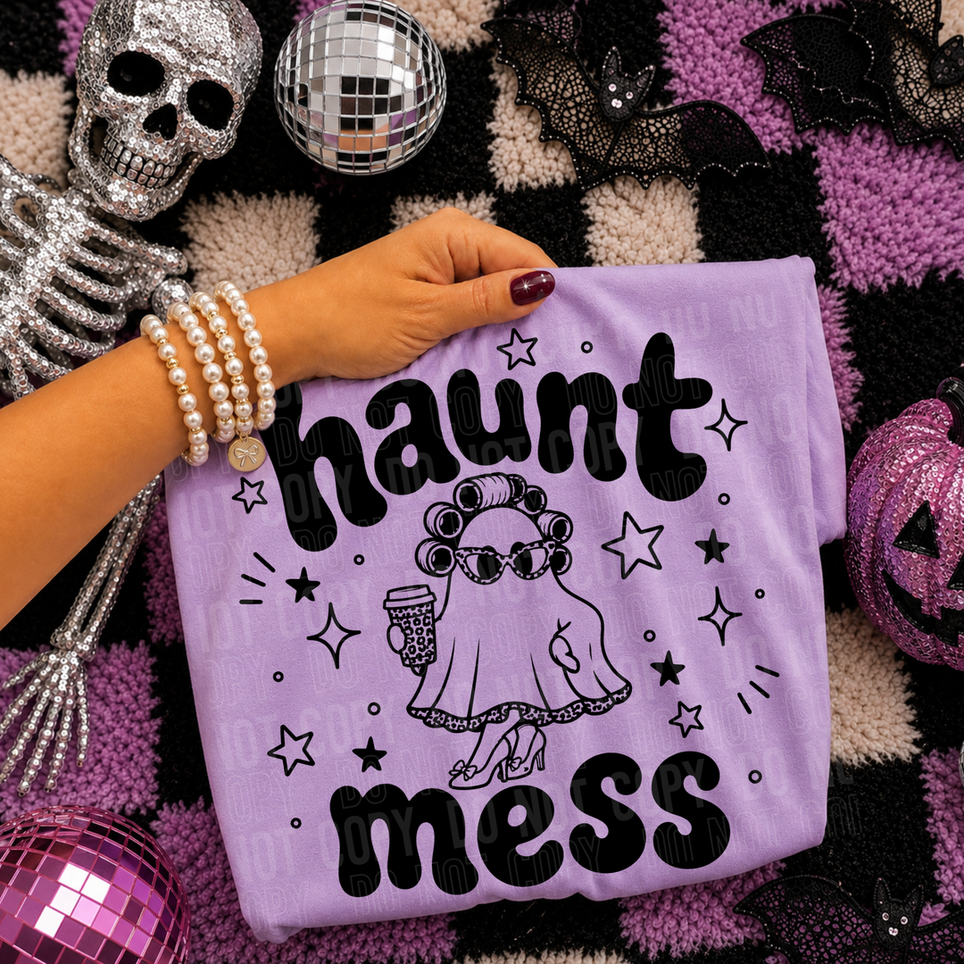 HAUNT MESS BLACK mockup