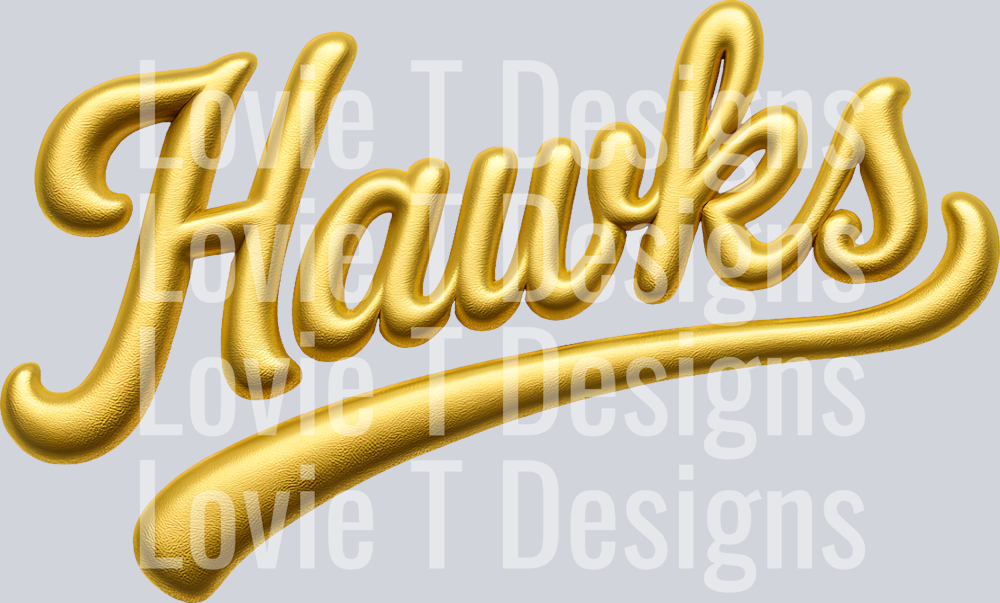 HAWKS FAUX PUFF GOLD