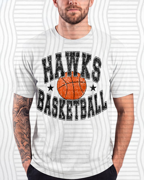 Basketball Varsity Mascots Hawks design