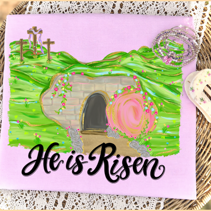He is Risen Black – DTF Transfer – product image