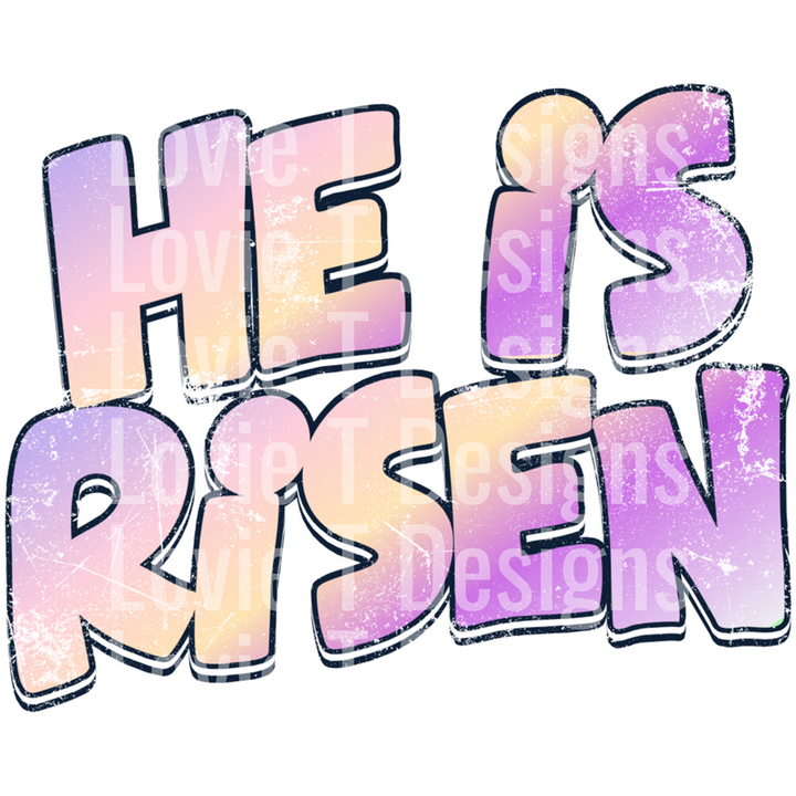 He is Risen Halo Dek Ombre – DTF Transfer – product image