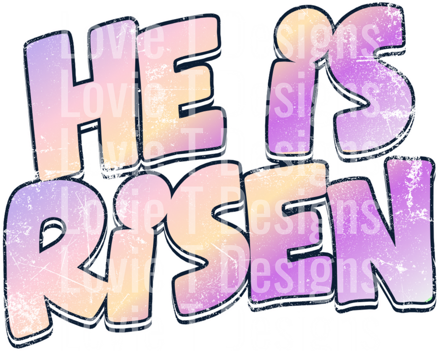 HE IS RISEN HALO DEK OMBRE