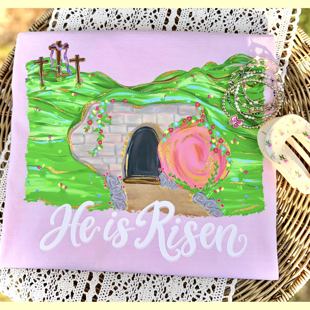 He is Risen White – DTF Transfer – product image
