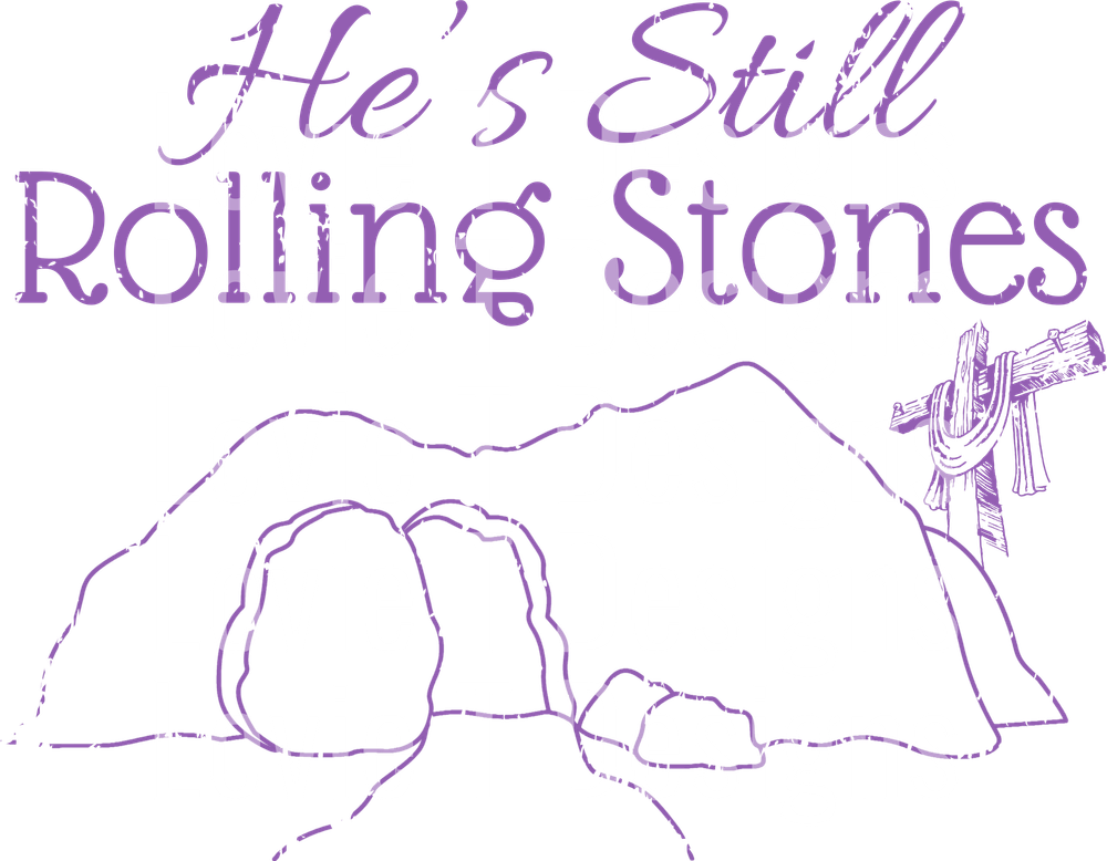 He's Still Rolling Stones Purple DTF transfer design