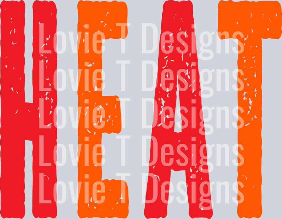 HEAT GRUNGE RED AND ORANGE