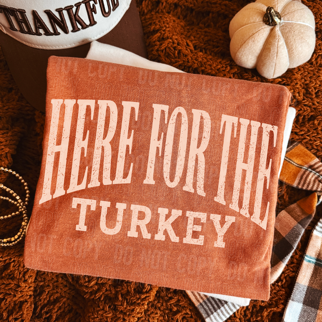 HERE FOR THE TURKEY mockup