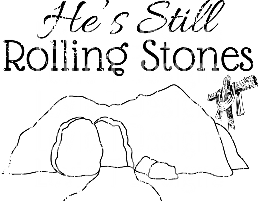 HE_S STILL ROLLING STONES LINE ART BLACK