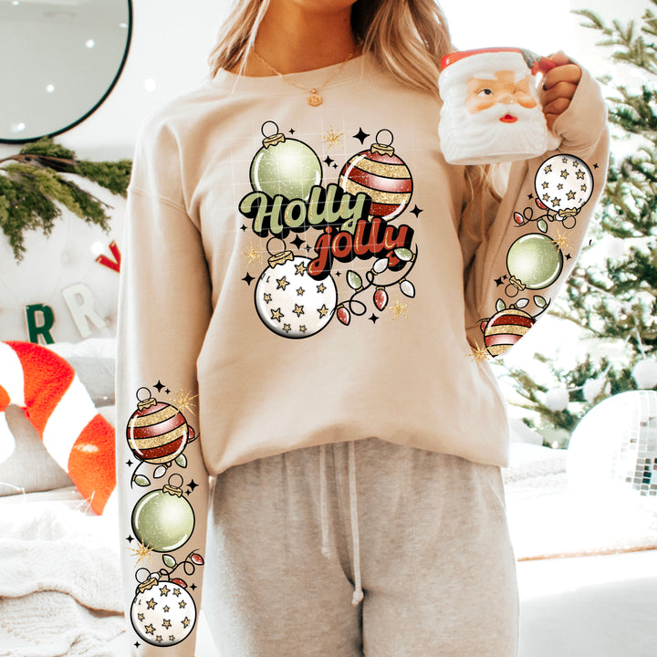 HOLLY JOLLY ORNAMENTS SLEEVE