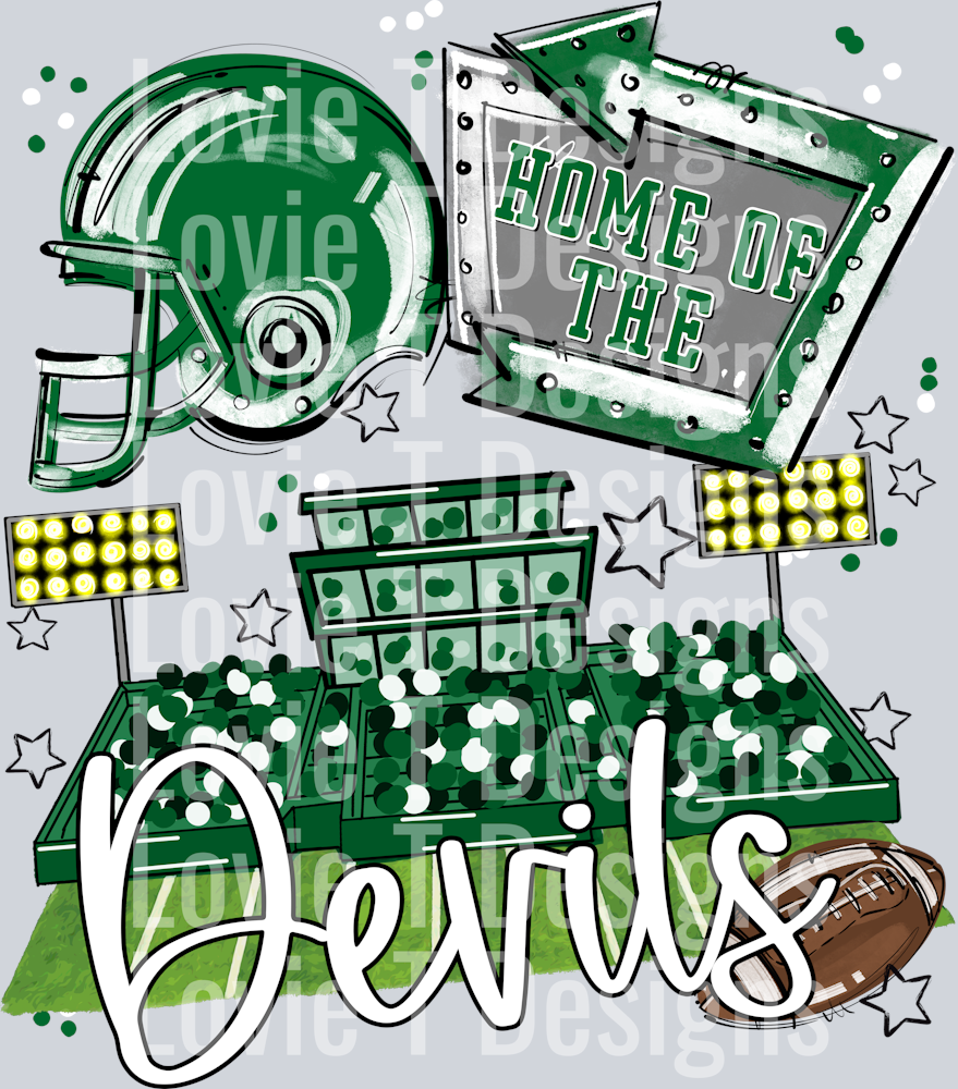 HOME OF THE FIELD KELLY GREEN DEVILS