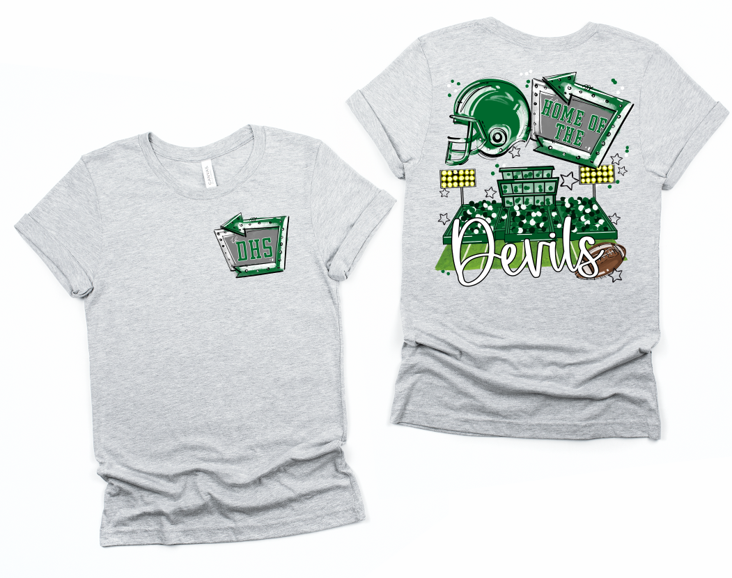 HOME OF THE FIELD KELLY GREEN DEVILS