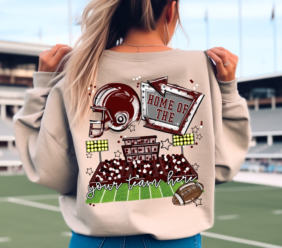 HOME OF THE   FIELD VERSION   BACK ONLY