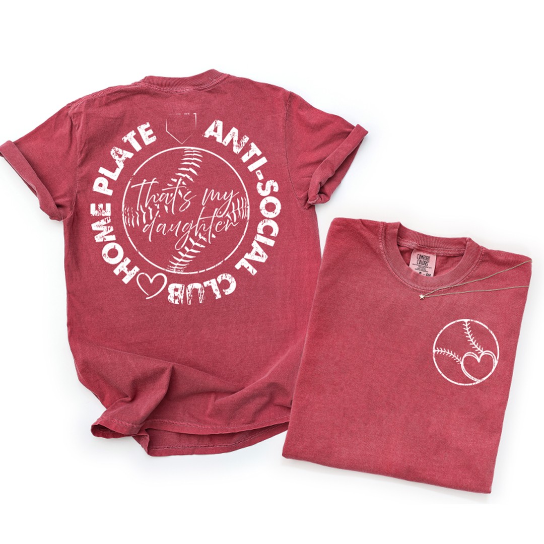 Home Plate Anti-Social Club That's My Daughter White – DTF Transfer – product image
