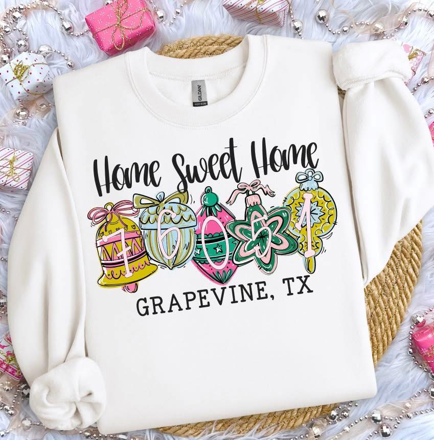 HOME SWEET HOME CUSTOM ZIPCODE AND CITY